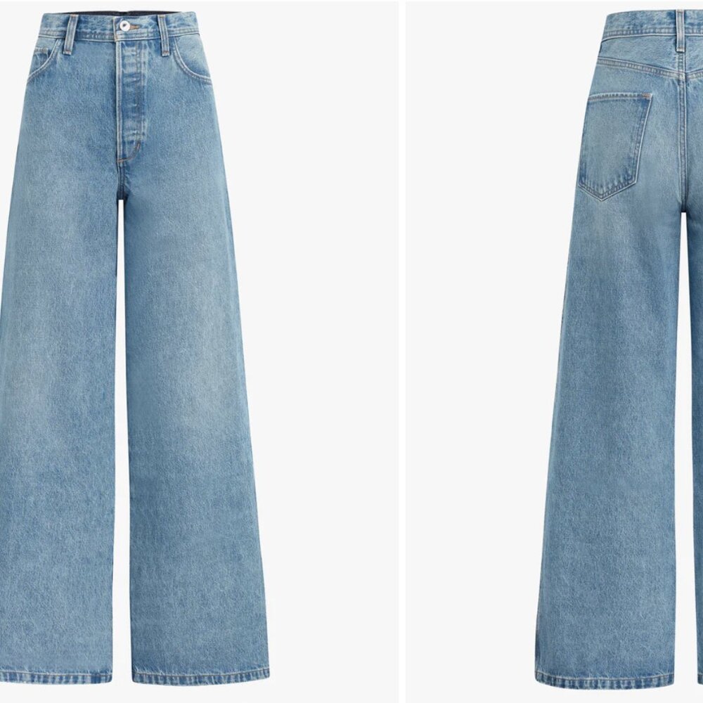 Favorite Daughter THE OLLIE LOW RISE ULTIMATE BAGGY WIDE LEG Jeans London 31 - Picture 3 of 12